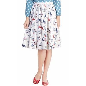 🛵Modcloth Traffic Pattern Skirt🛵